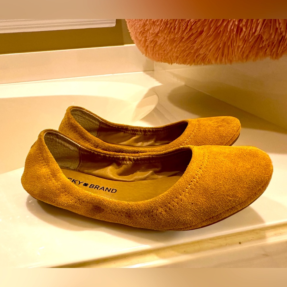 Lucky brand emmie ballet flat. Gently worn. Size 5.